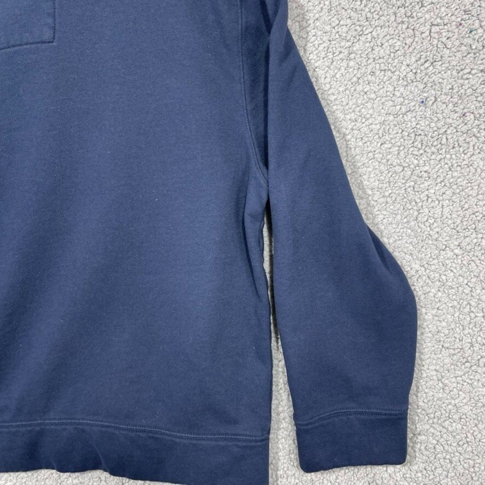 Nautica Sweater Womens Large Blue Quarter Zip Mock Neck Long Sleeve - Picture 15 of 16